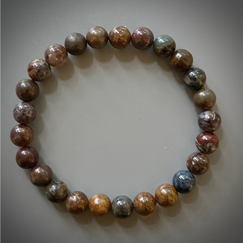 Natural Pietersite Handcrafted Bead Bracelet